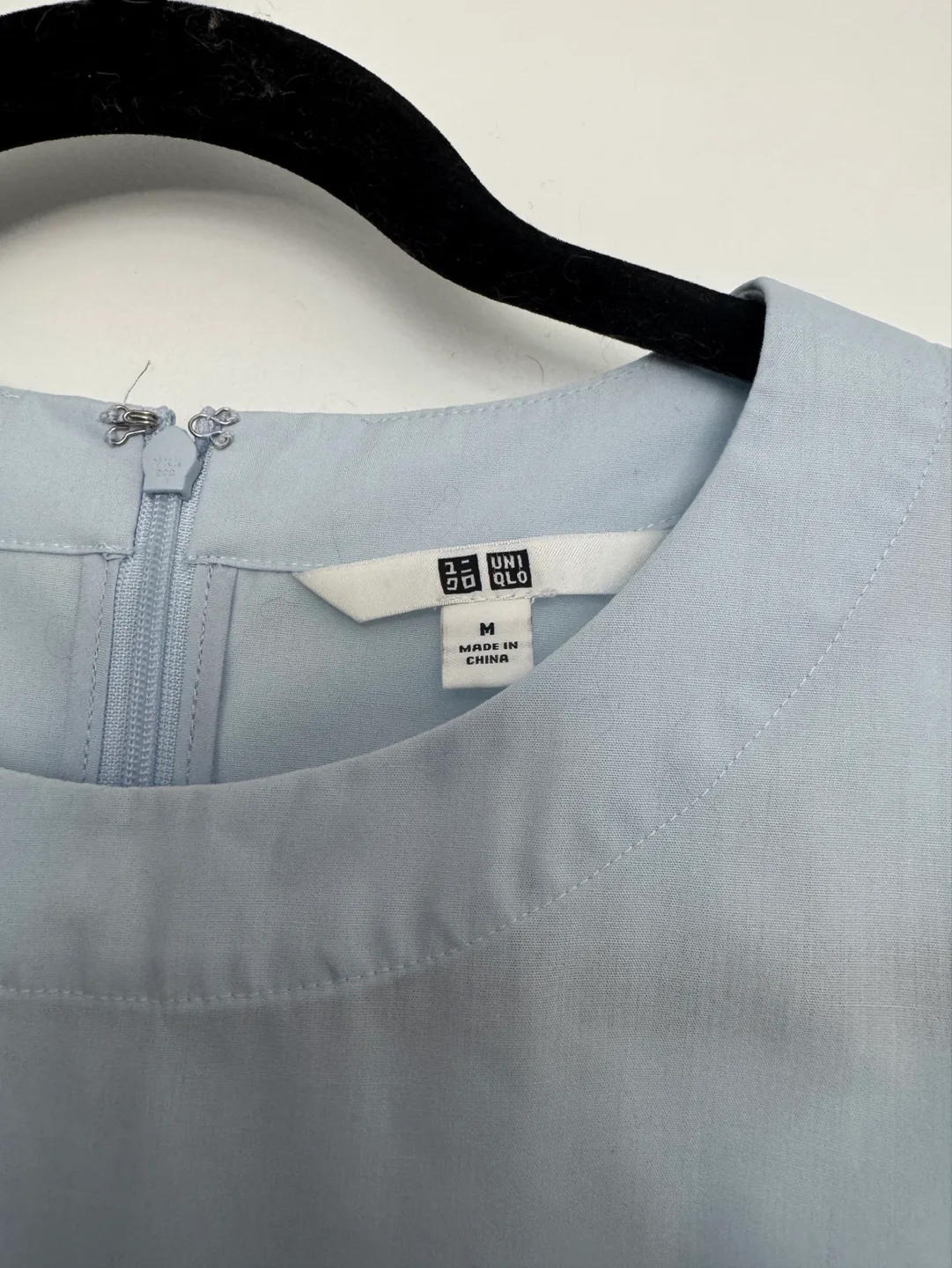 UNIQLO Light Blue Tiered Dress, Size M image indicator(2)