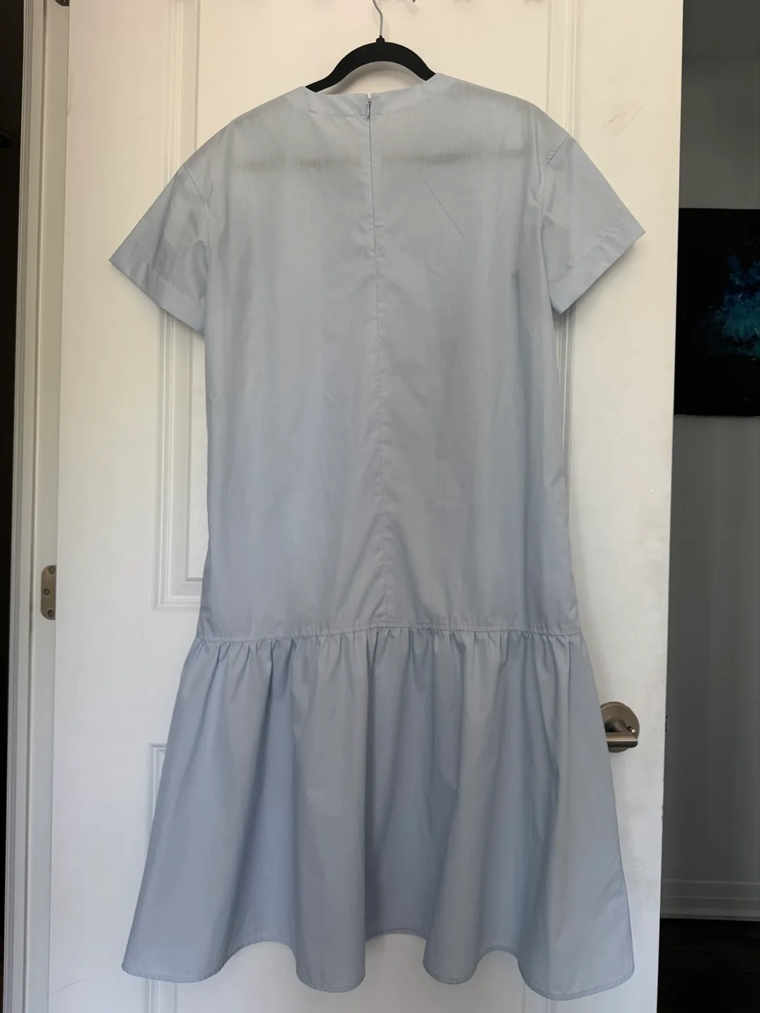 UNIQLO Light Blue Tiered Dress, Size M image indicator(3)