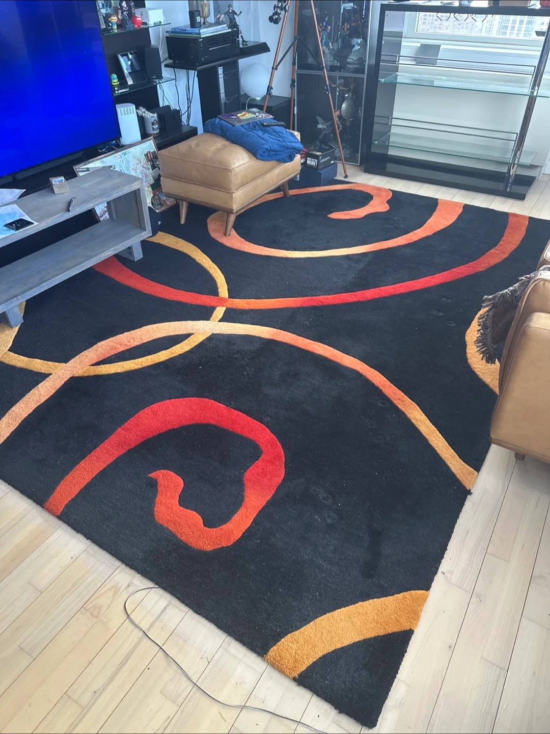 2 Large Abstract Area Rugs (8x10.5 and 8x5) thumbnail