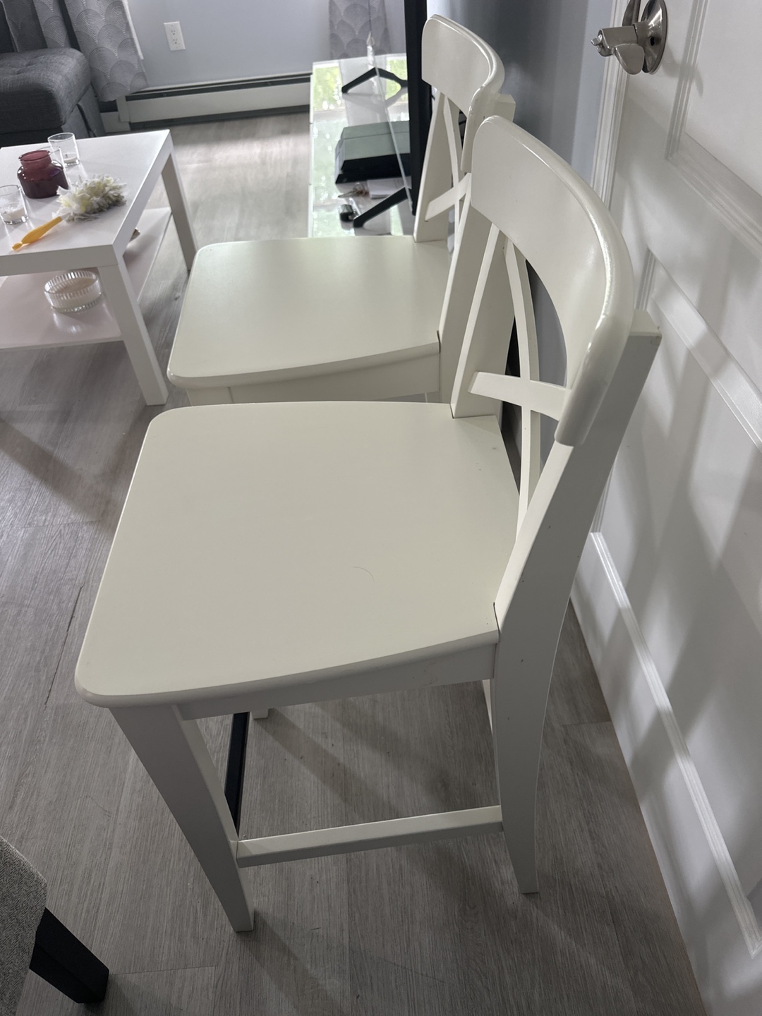 IKEA INGOLF White Bar Stools 101.226.47