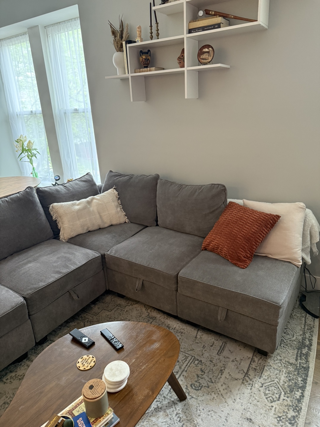 HONBAY Modular Sectional Sofa with Storage