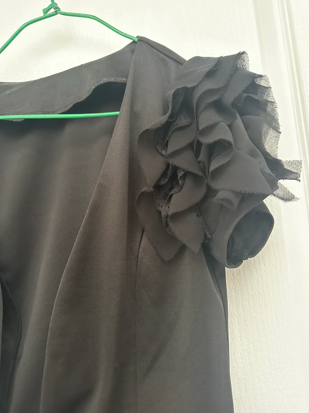 Black Bolero with Ruffled Sleeves image indicator(4)