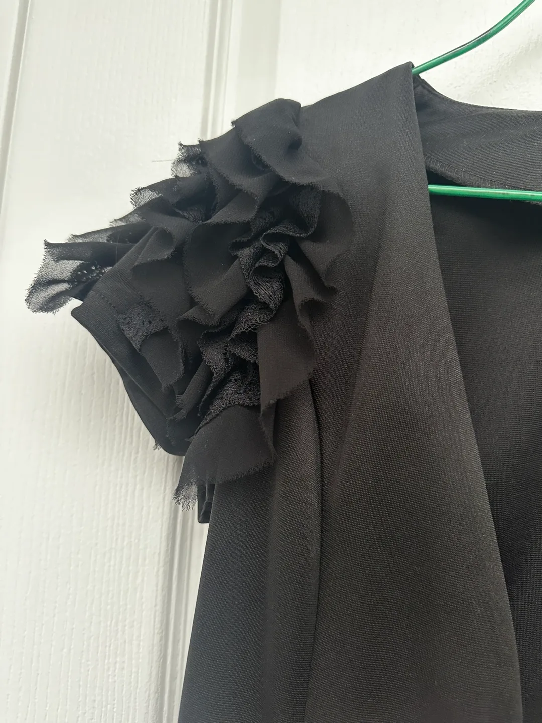 Black Bolero with Ruffled Sleeves image indicator(3)