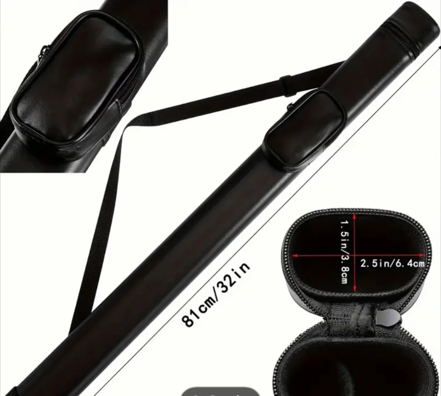 Used Pool Cue  with brand new hard carrying Case image indicator(3)