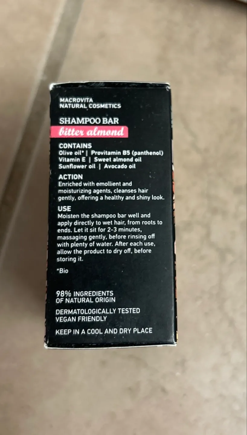 Macrovita Olivelia Shampoo Bar - Bitter Almond - Travel Size image indicator(2)