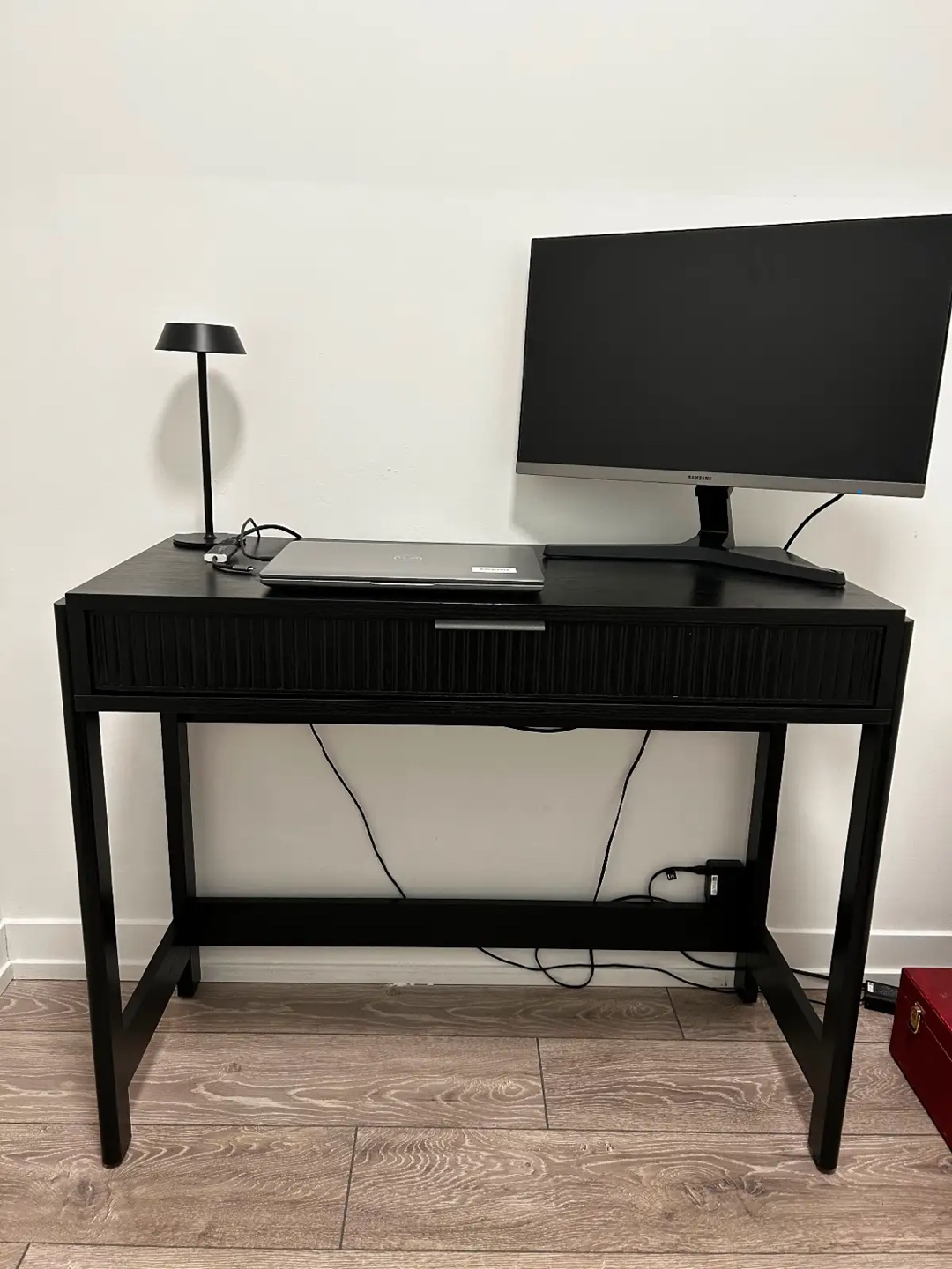 Black Writing Desk with Drawer