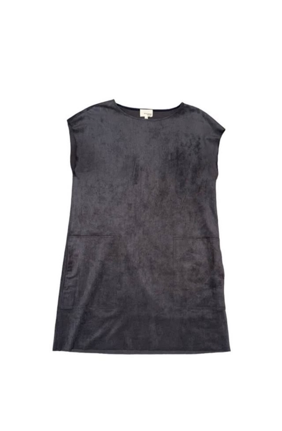 Aritzia Wilfred Free Grey Nori Faux Suede Shift Dress Size Small - photo 3