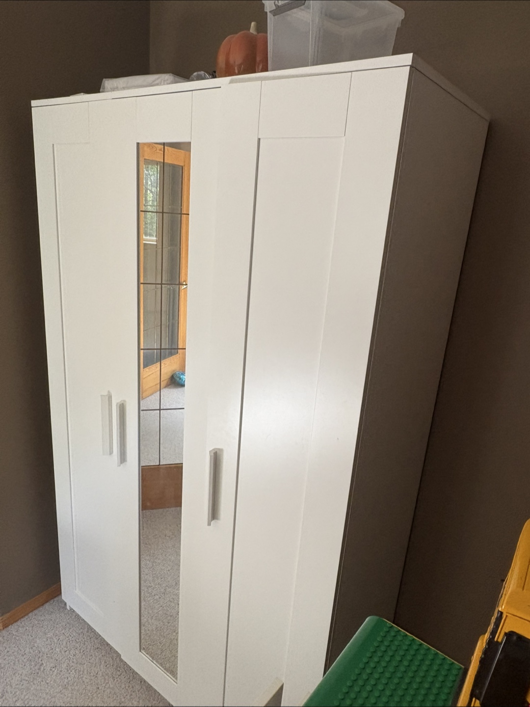 IKEA PAX White Wardrobe with Mirror - photo 2