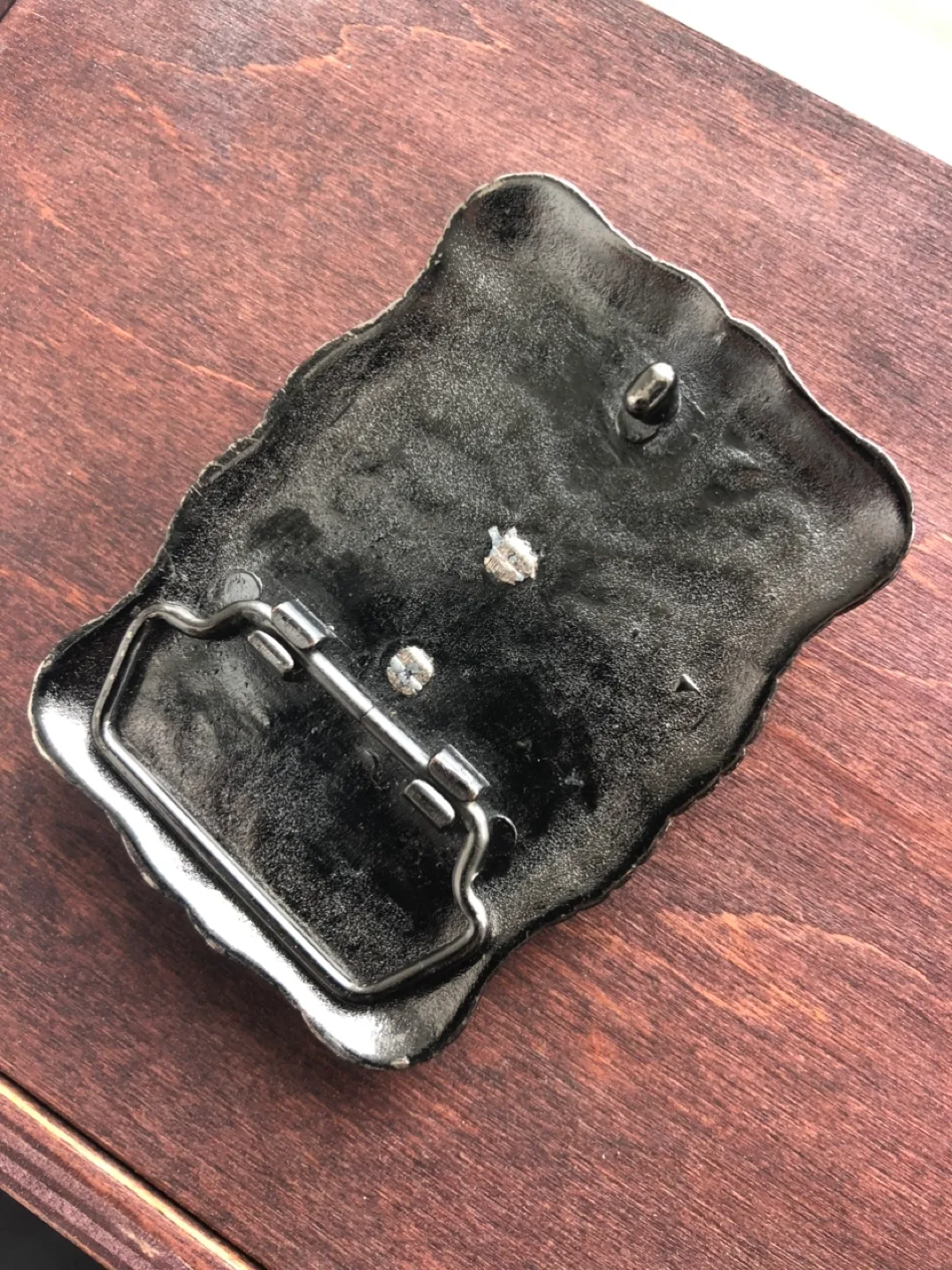 Vintage Silver Tone Horse Head Belt Buckle image indicator(3)