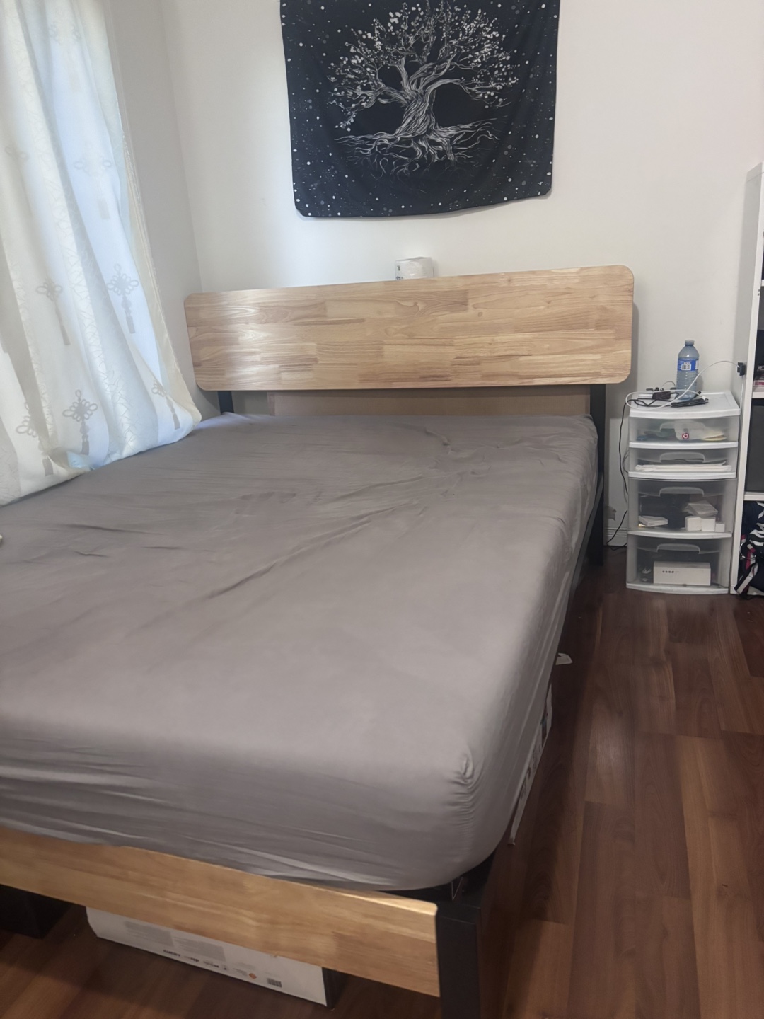 Tuscan Metal & Wood Platform Bed Frame, Queen - photo 4