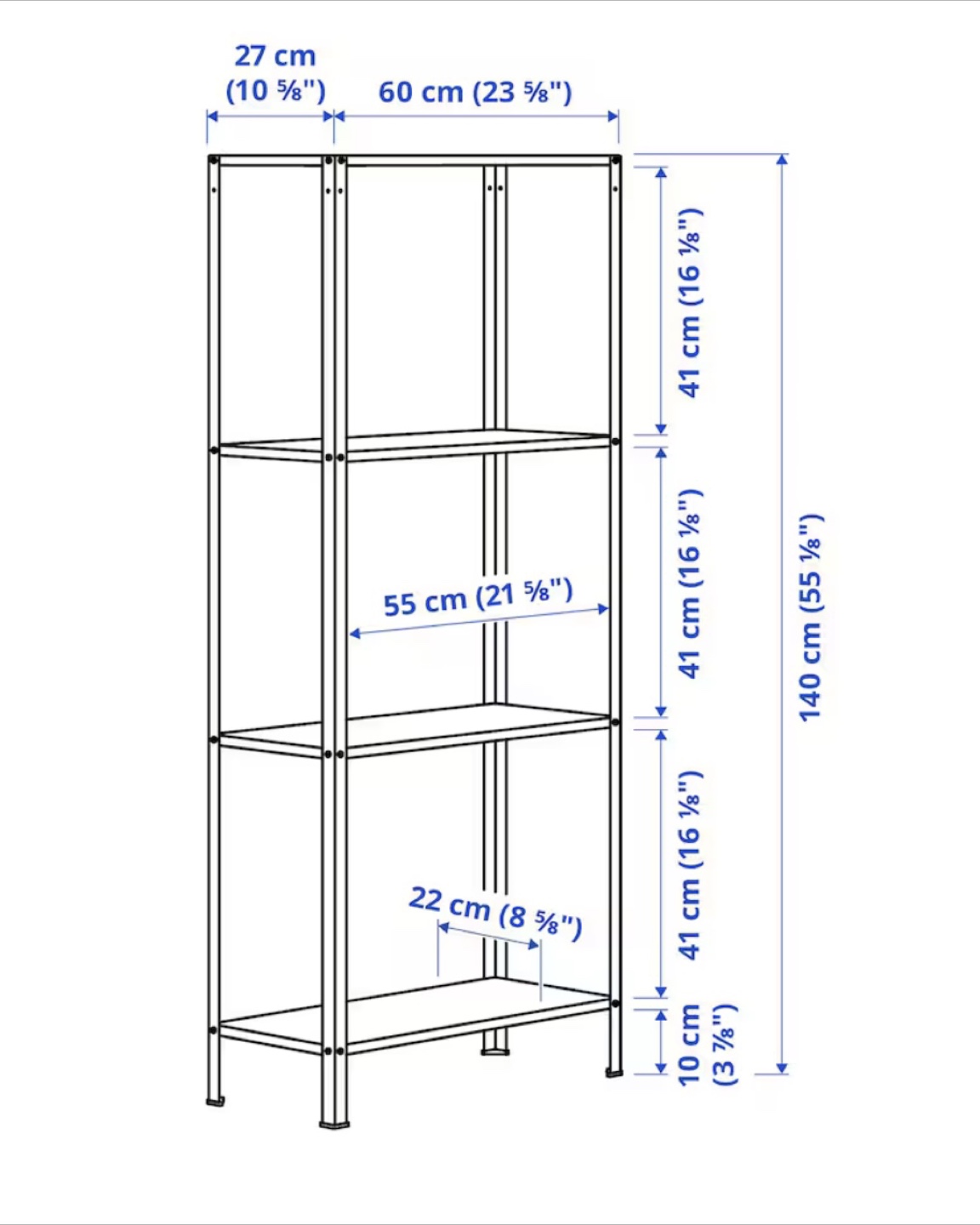 IKEA Hyllis Shelving Unit - White - photo 5