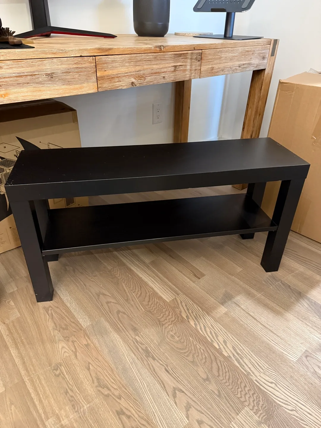 Black TV Stand/Console Table image indicator(2)