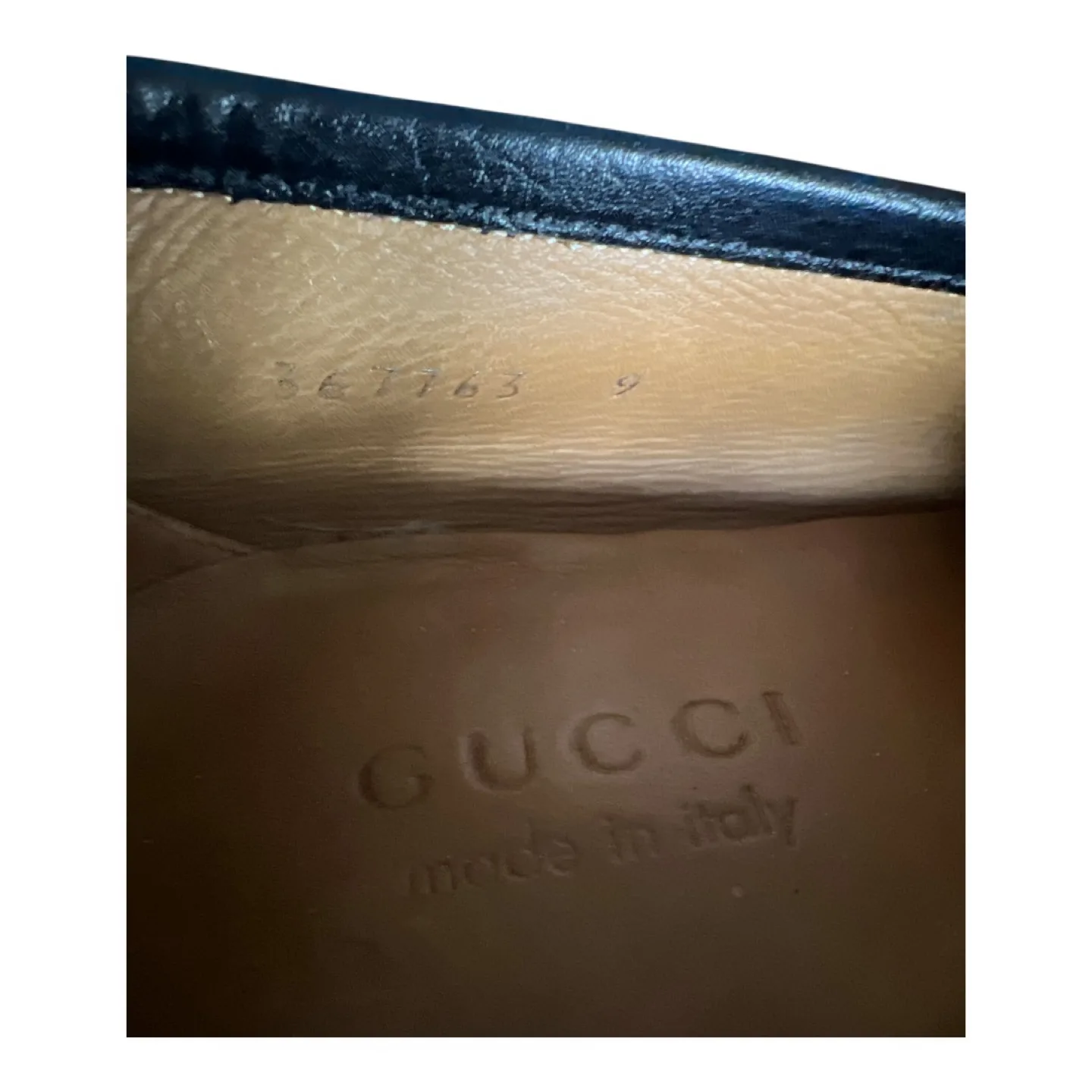 Gucci Men's Black Leather Loafers - size 9, GUC image indicator(6)