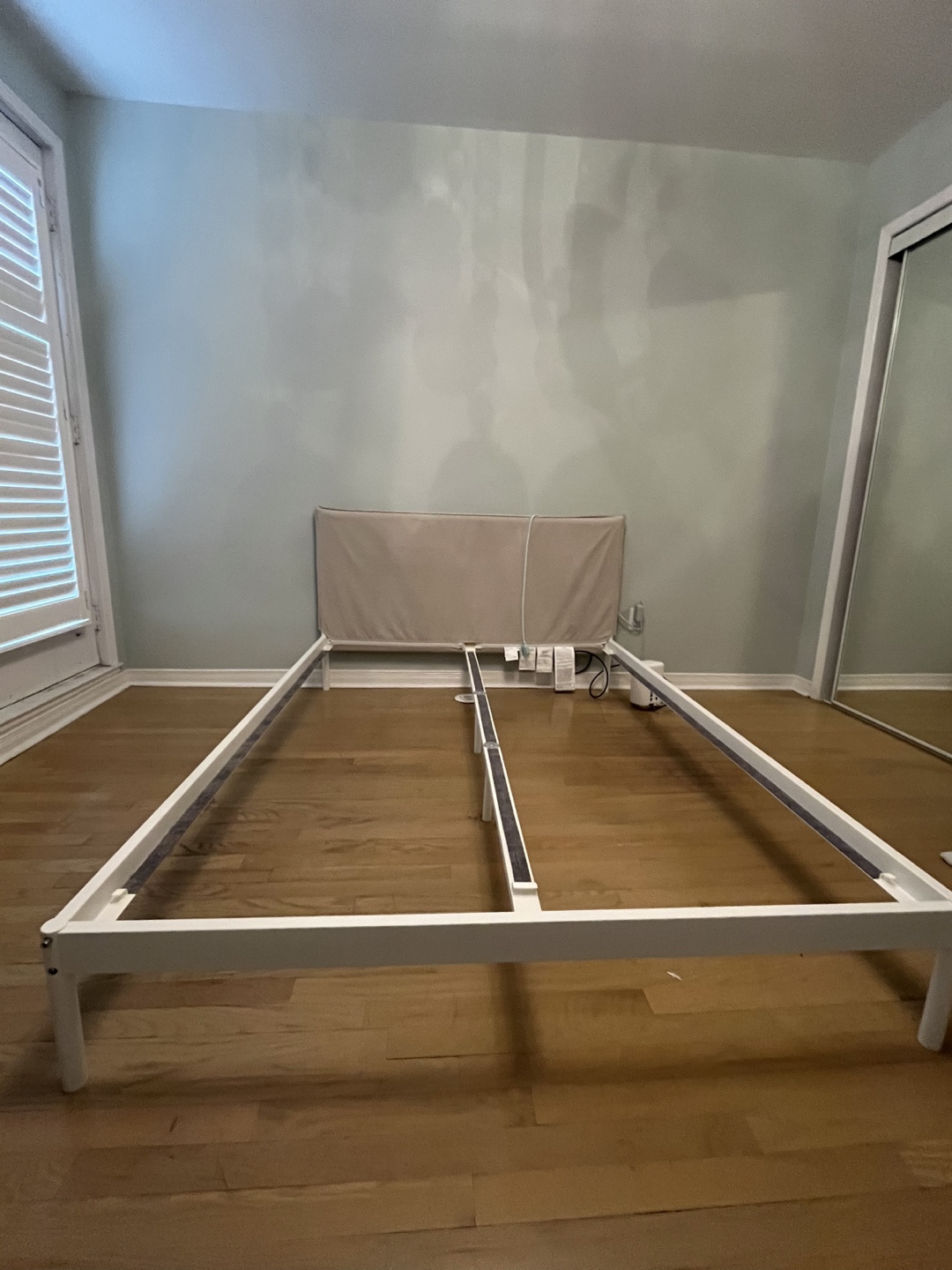 IKEA KLEPPSTAD Full/Double Bed Frame - White/Beige - photo 3