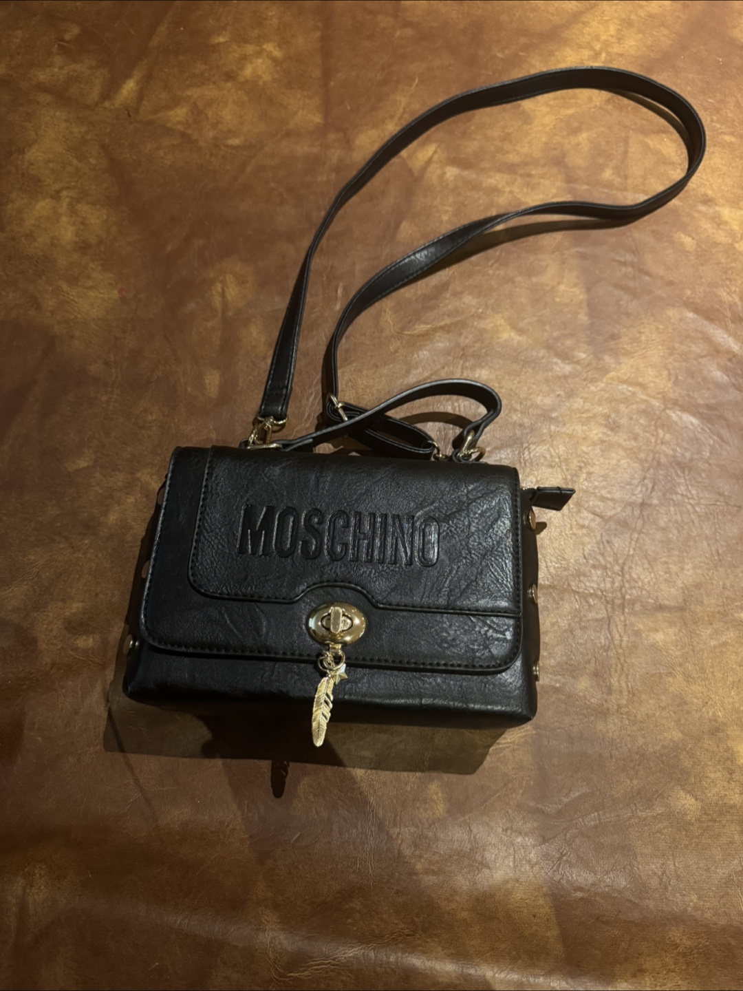 Moschino Black Crossbody Bag