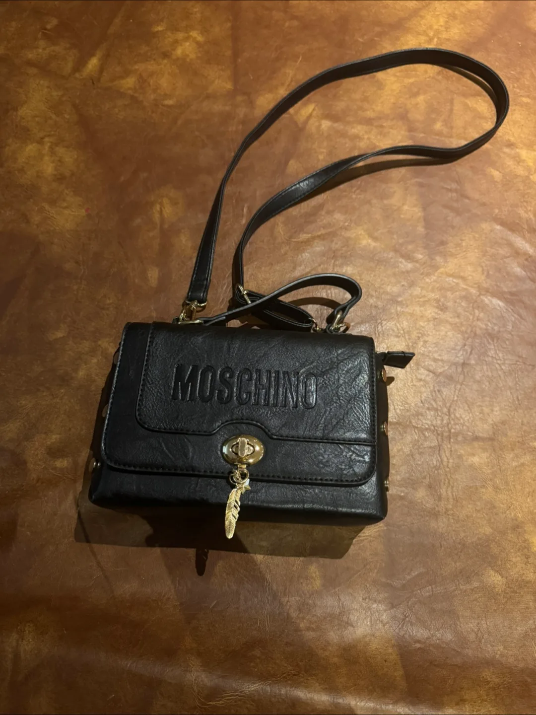 Moschino Black Crossbody Bag thumbnail