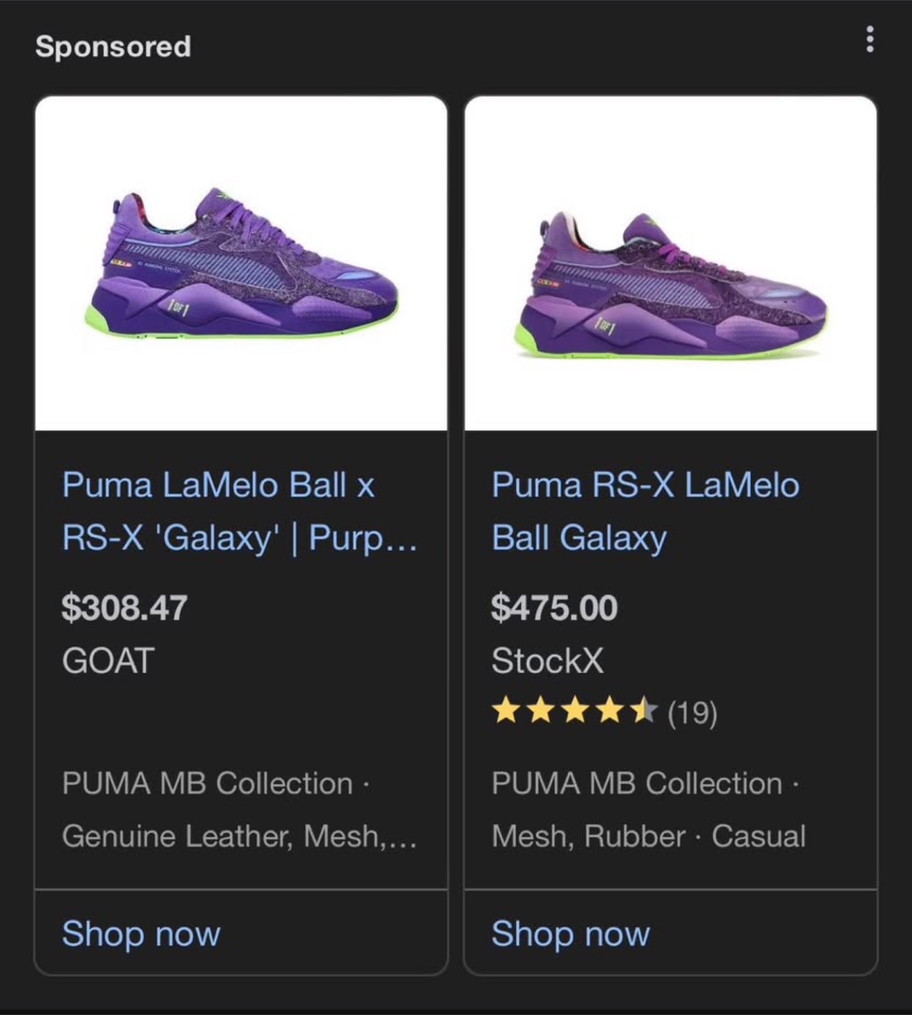 Puma LaMelo Ball RS-X Galaxy Sneakers - Size 8 US Men's - photo 5