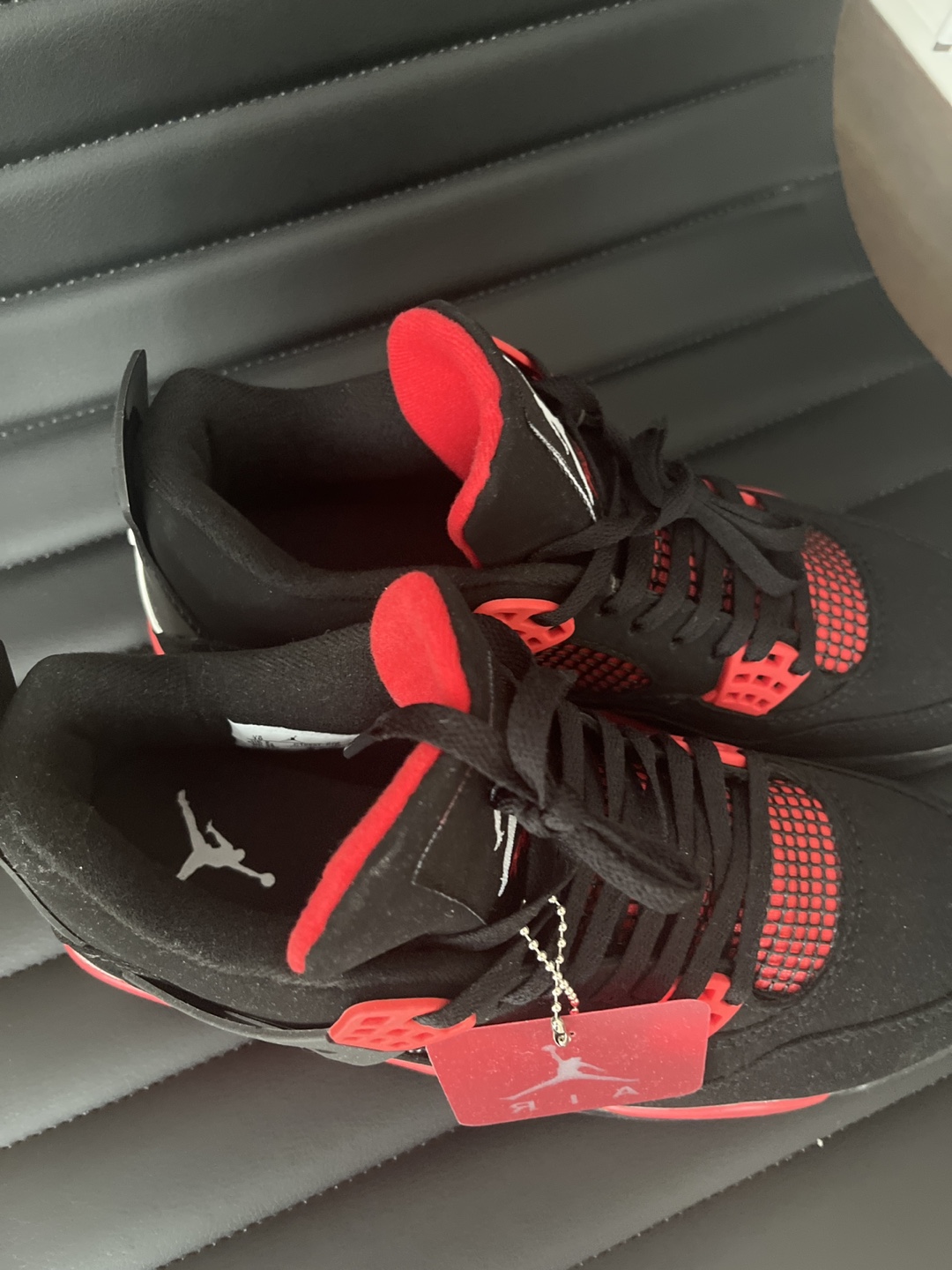 Air Jordan 4 Retro Black Red - photo 2