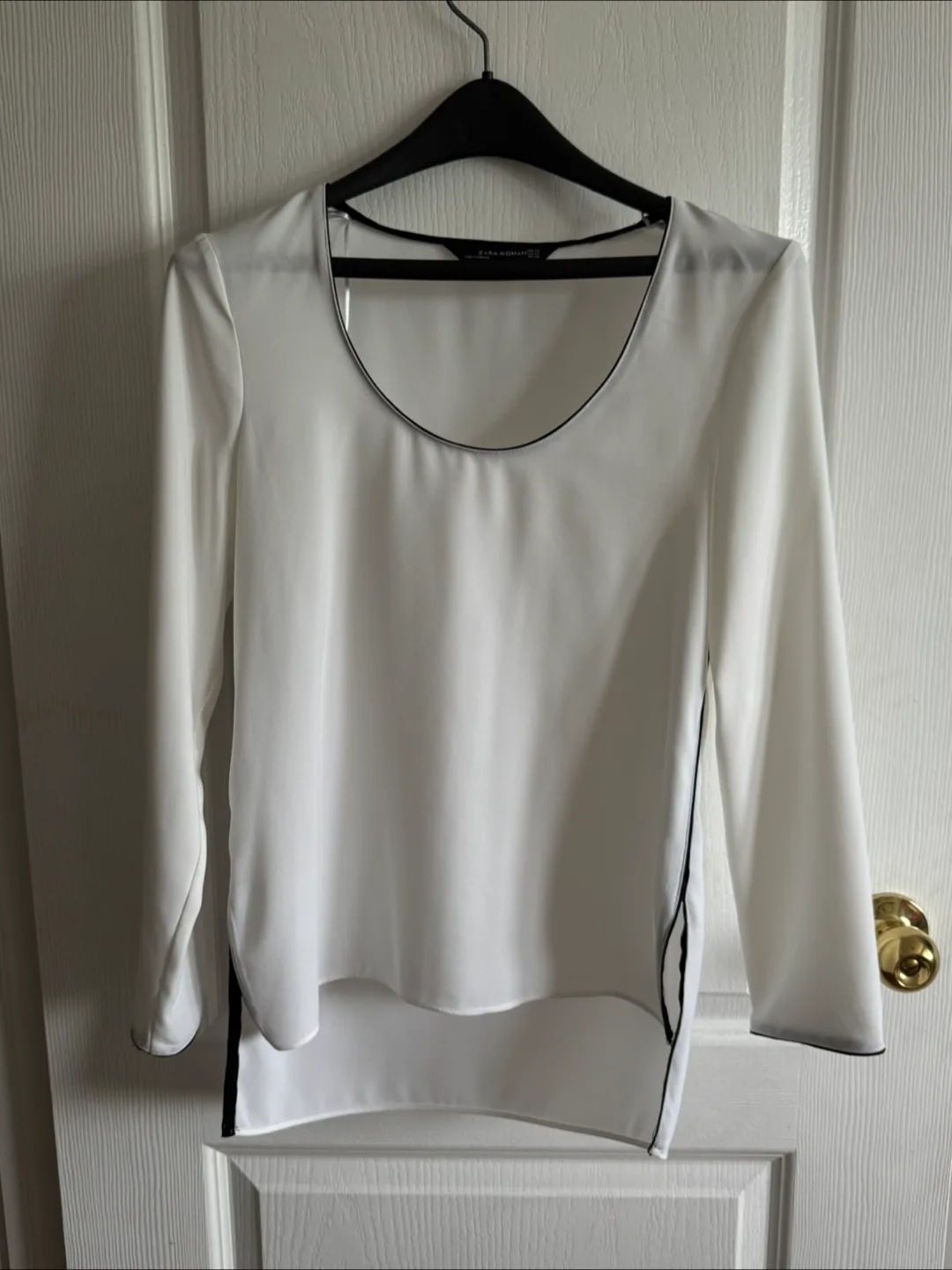Zara Woman White Blouse Size XS