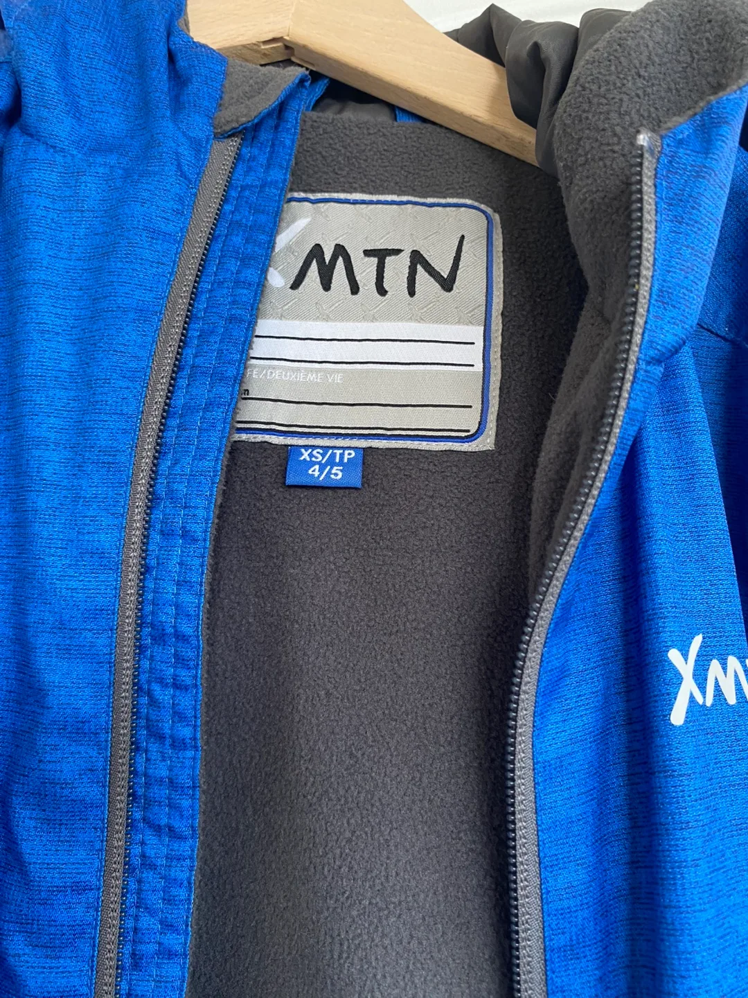 Kids' Spring/Fall Blue Zip-Up Jacket Size 4/5 🏒 image indicator(4)