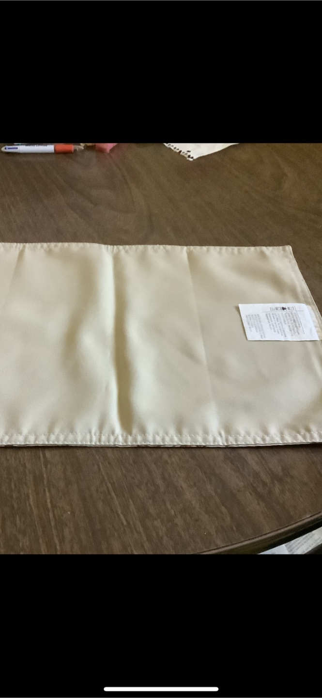 Floral Placemat, Beige and Orange Flowers - photo 2