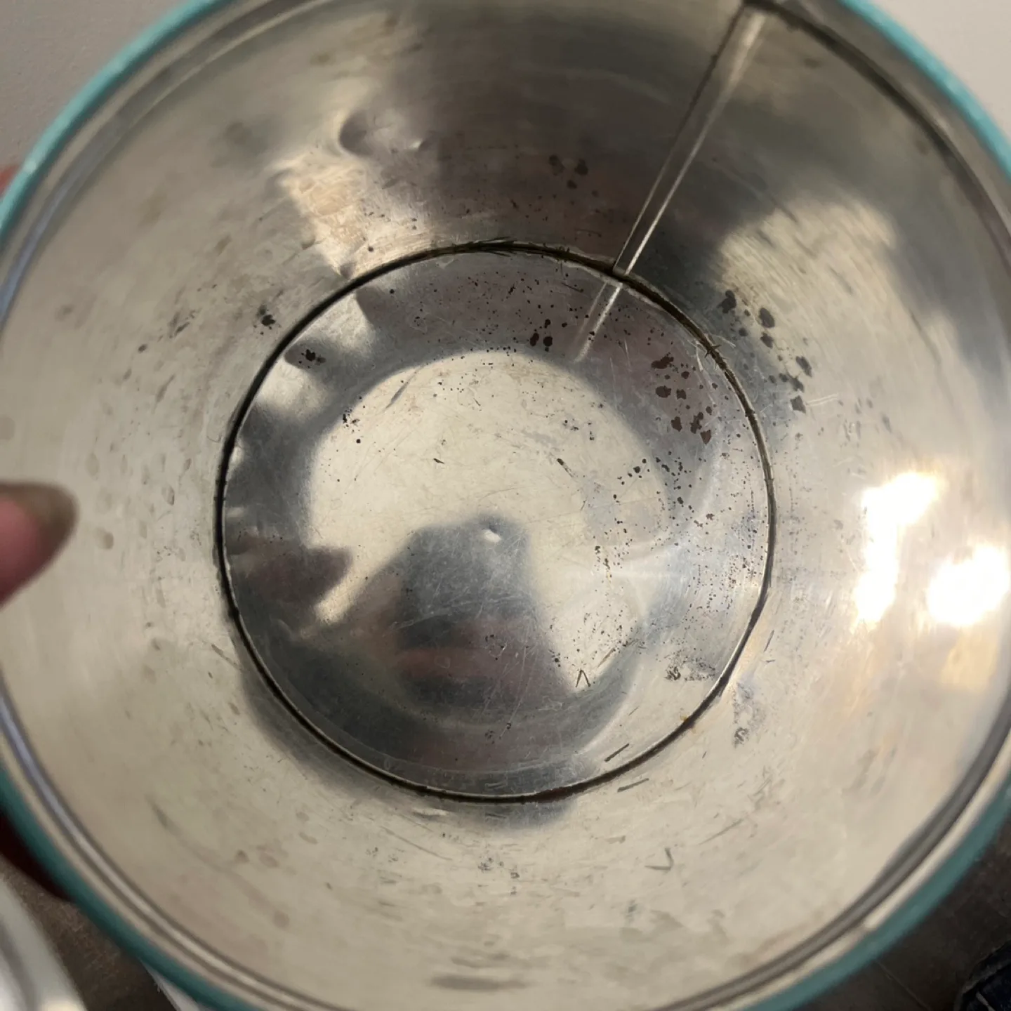 Vintage Teal Sugar Tin image indicator(5)