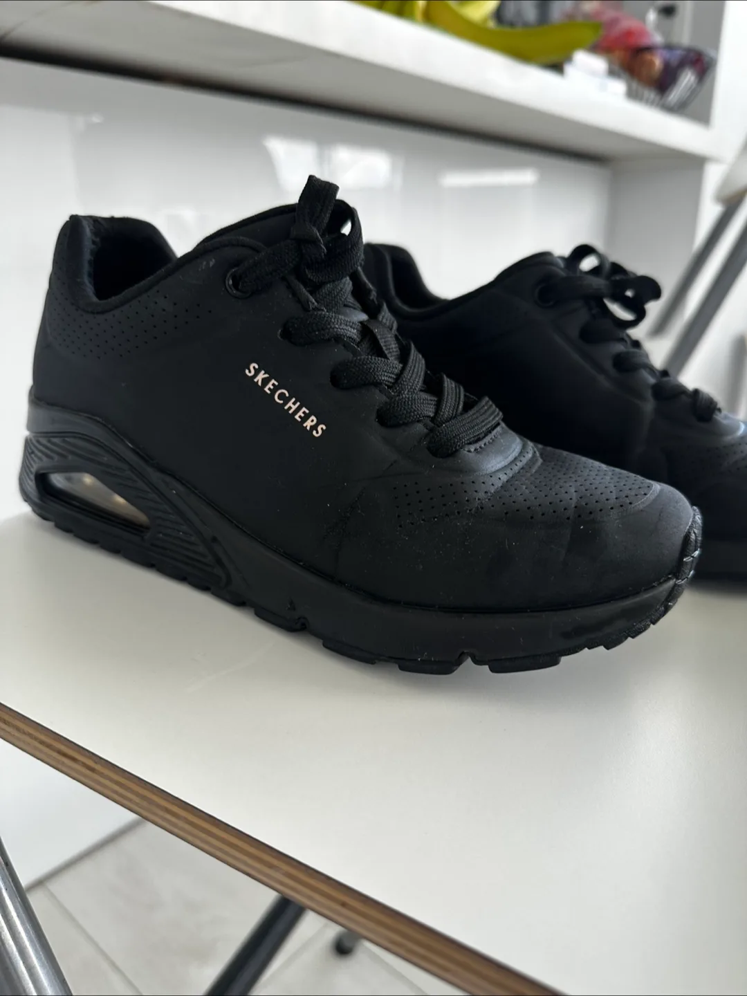 Skechers Black Sneakers work shoes - Size 6 thumbnail