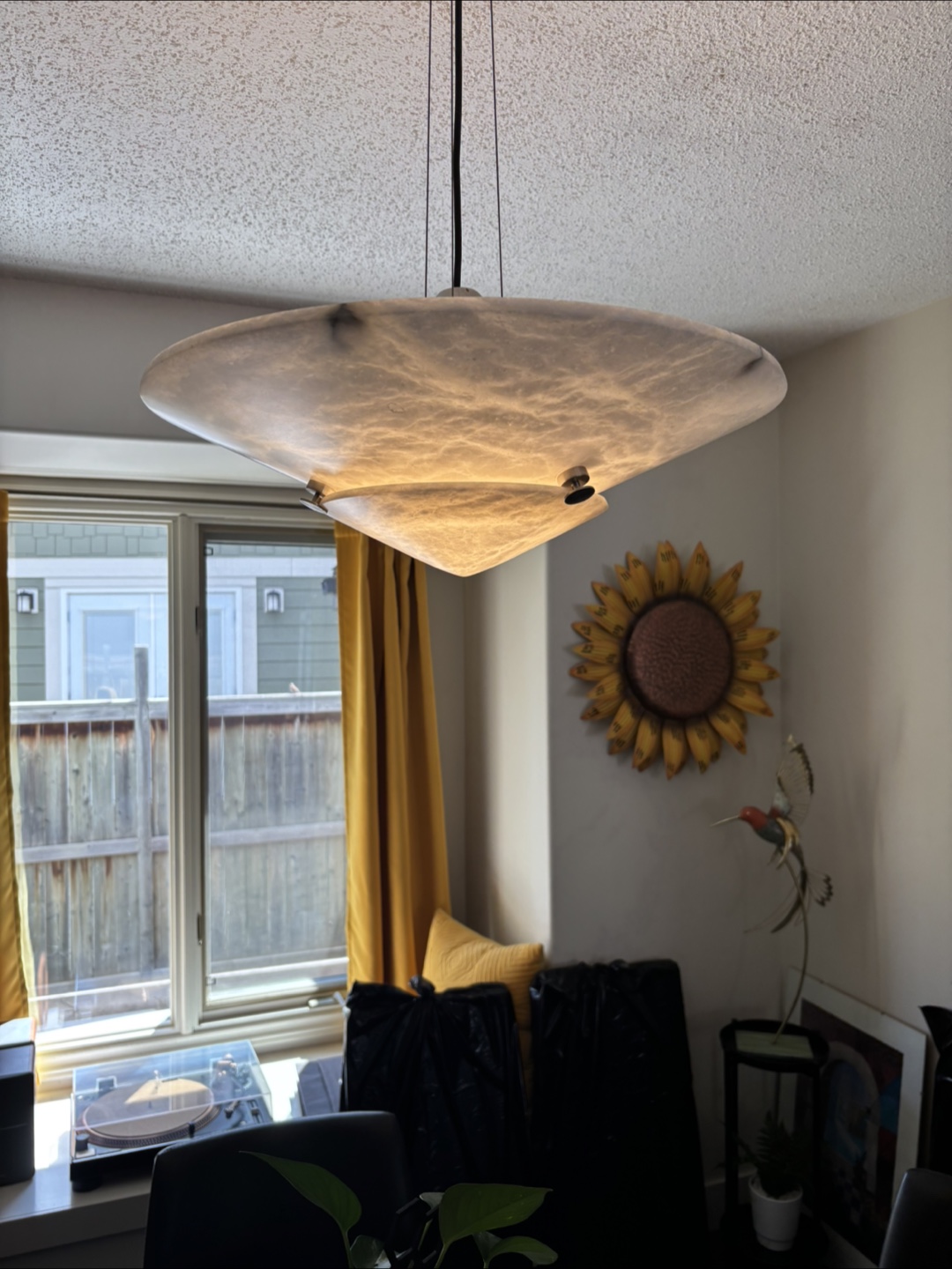 LightOlier Alabaster Pendant Light Fixture - photo 4