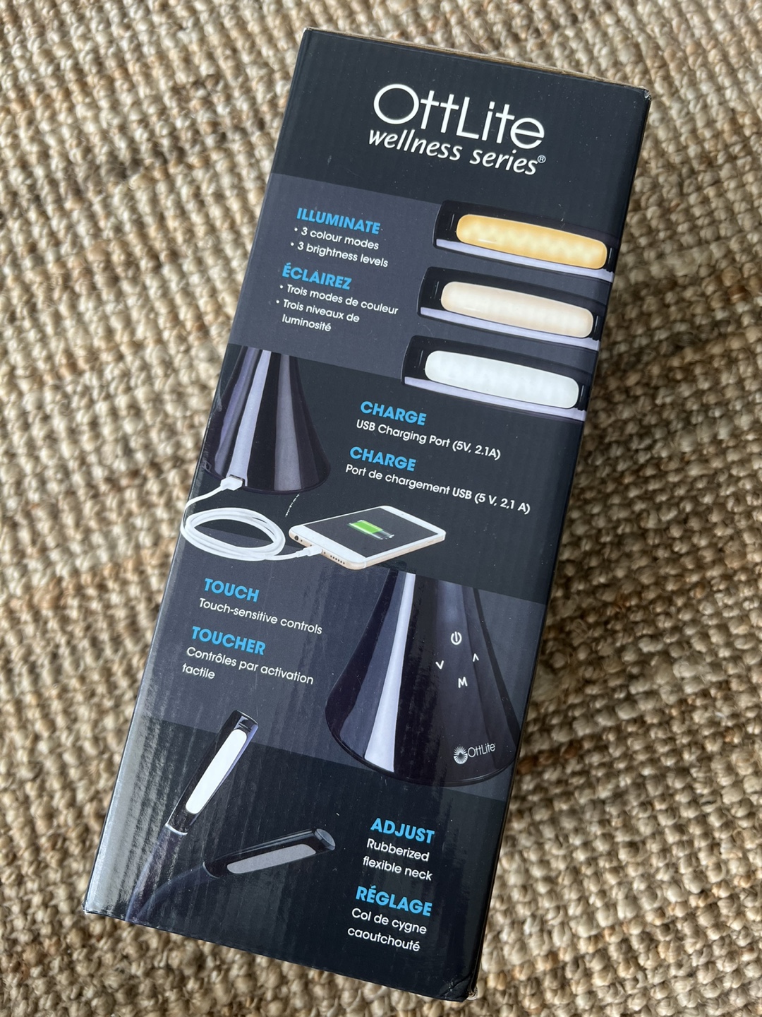OttLite Swerve LED Desk Lamp with USB Charging - photo 2