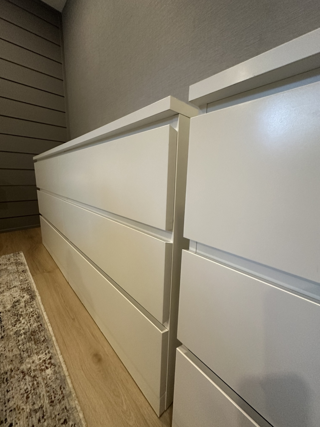 Pair of IKEA MALM Dressers - White - photo 2