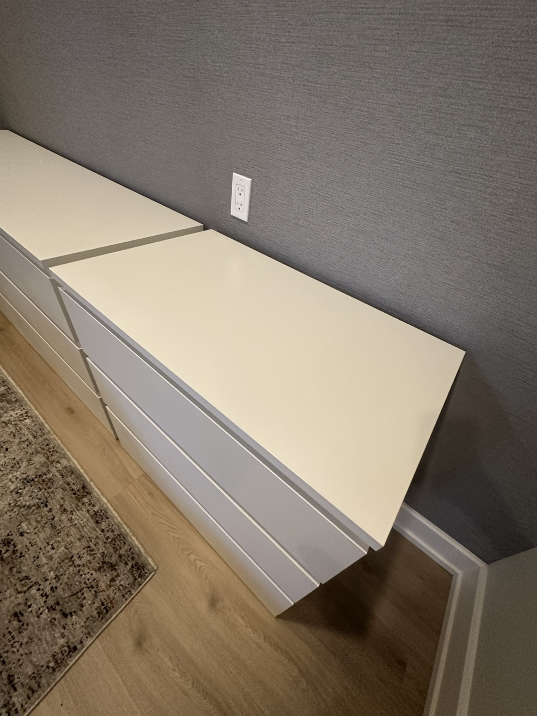 Pair of IKEA MALM Dressers - White - photo 3