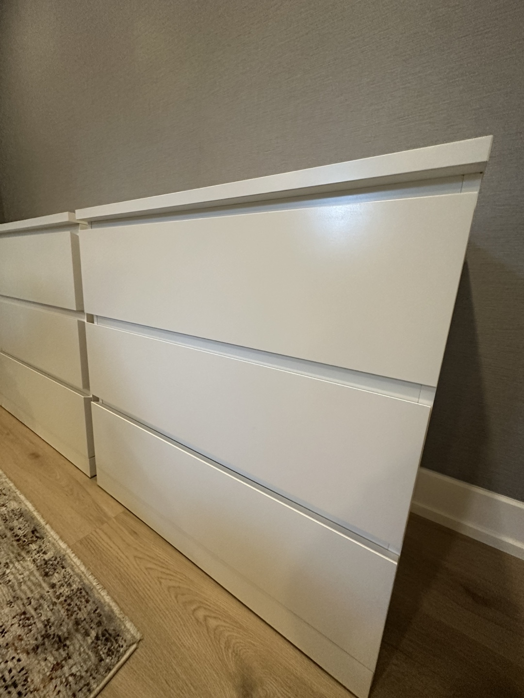 Pair of IKEA MALM Dressers - White - photo 5