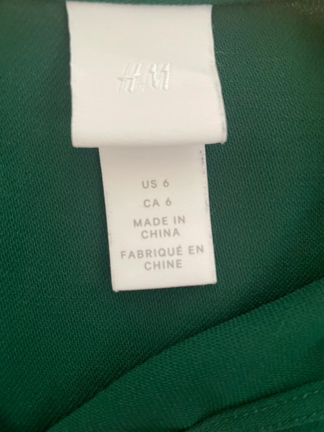 H&M Green Dress Size 6 image indicator(5)