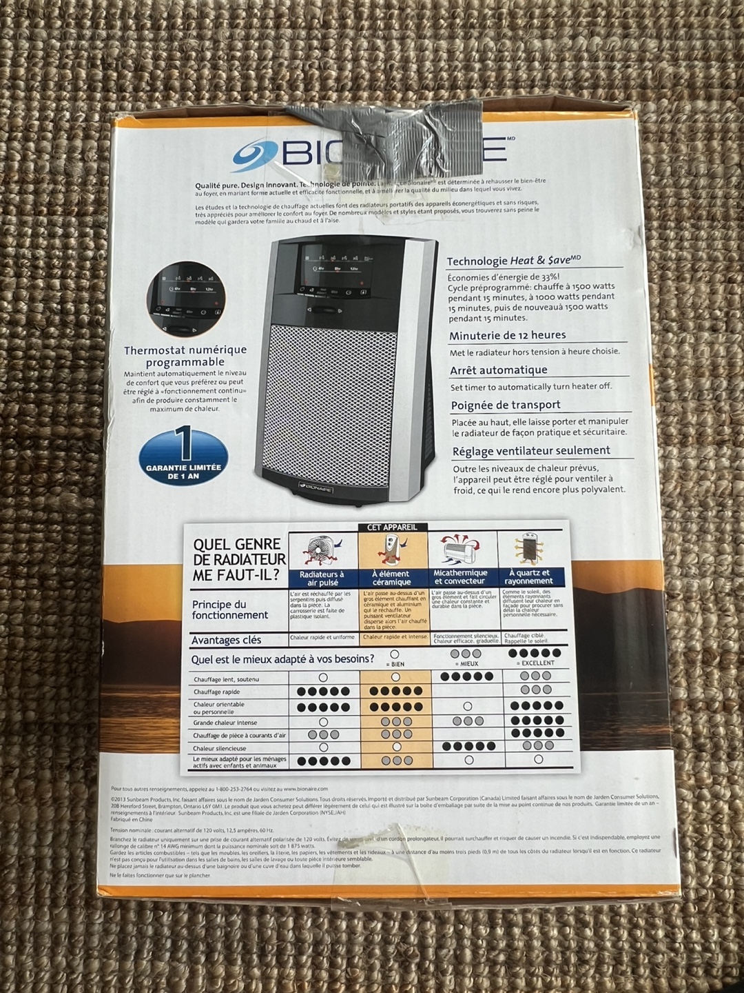 Bionaire Digital Ceramic Heater 1500 Watts - photo 2
