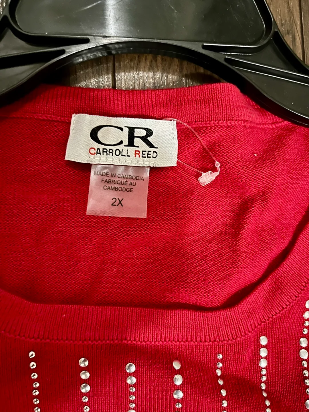 BNWT! Beautiful Red Sweater Size 2X image indicator(2)