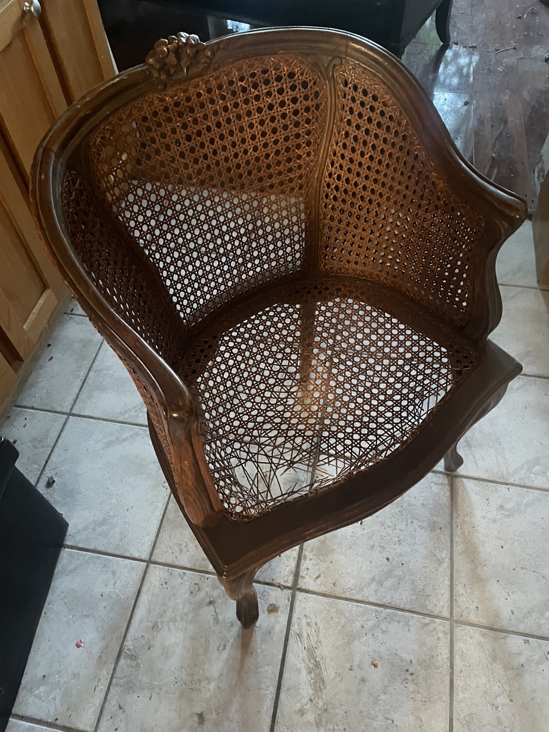 Vintage Cane Chair Restoration Project