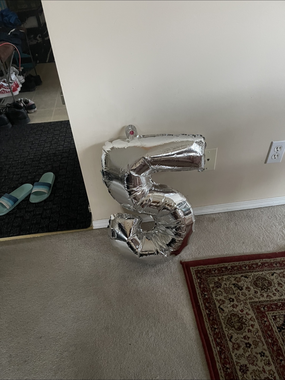 🏒 Silver Number Balloons - 2 - photo 2