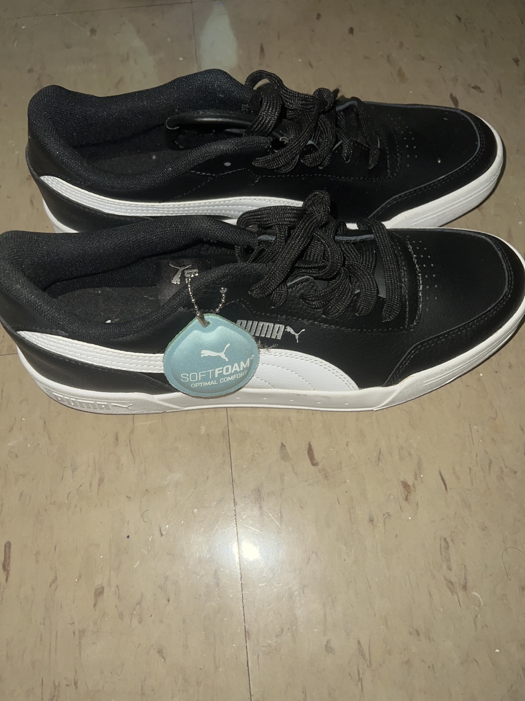 Puma Carina Sneaker - Black/White - photo 2