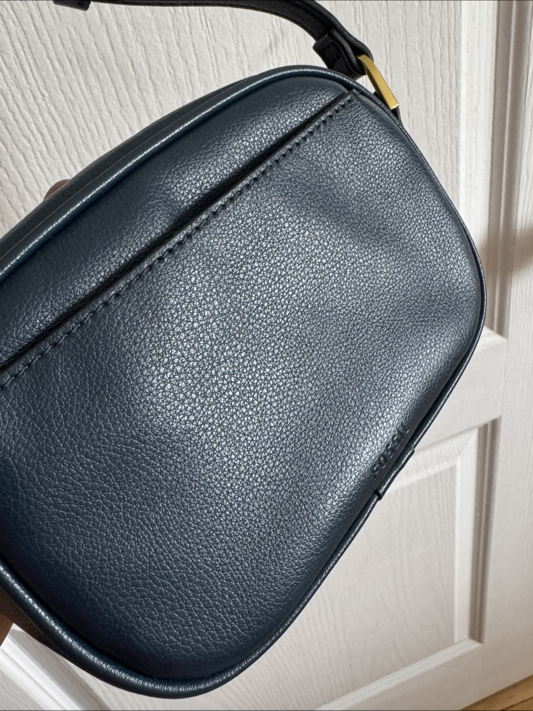 Fossil crossbody bag, navy blue, studded - photo 4