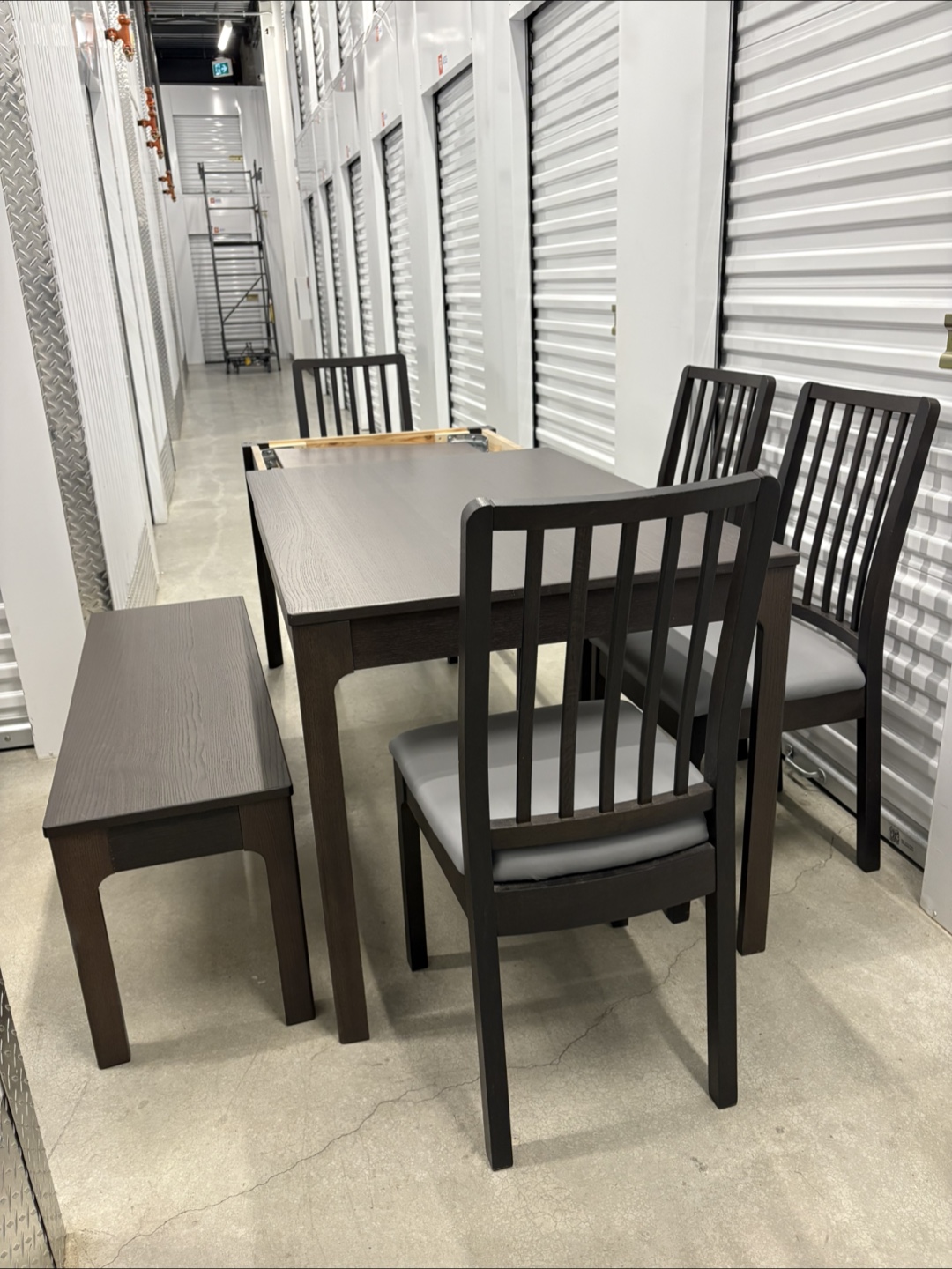 Can deliver—Ikea extendable table, 4 chairs and a bench