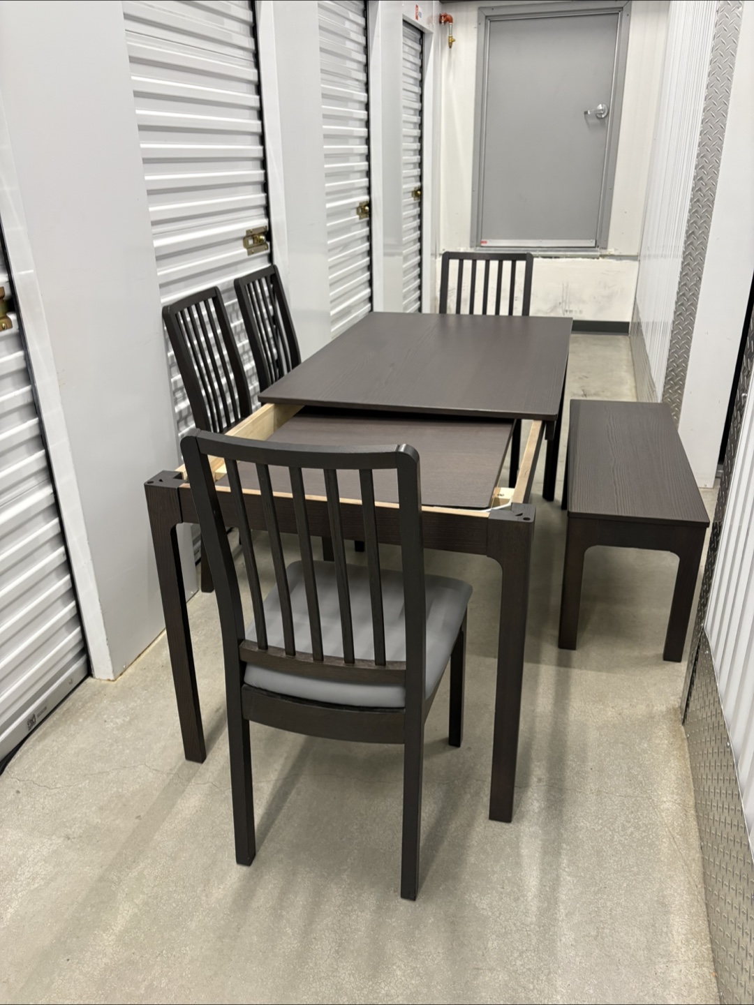 Can deliver—Ikea extendable table, 4 chairs and a bench - photo 5