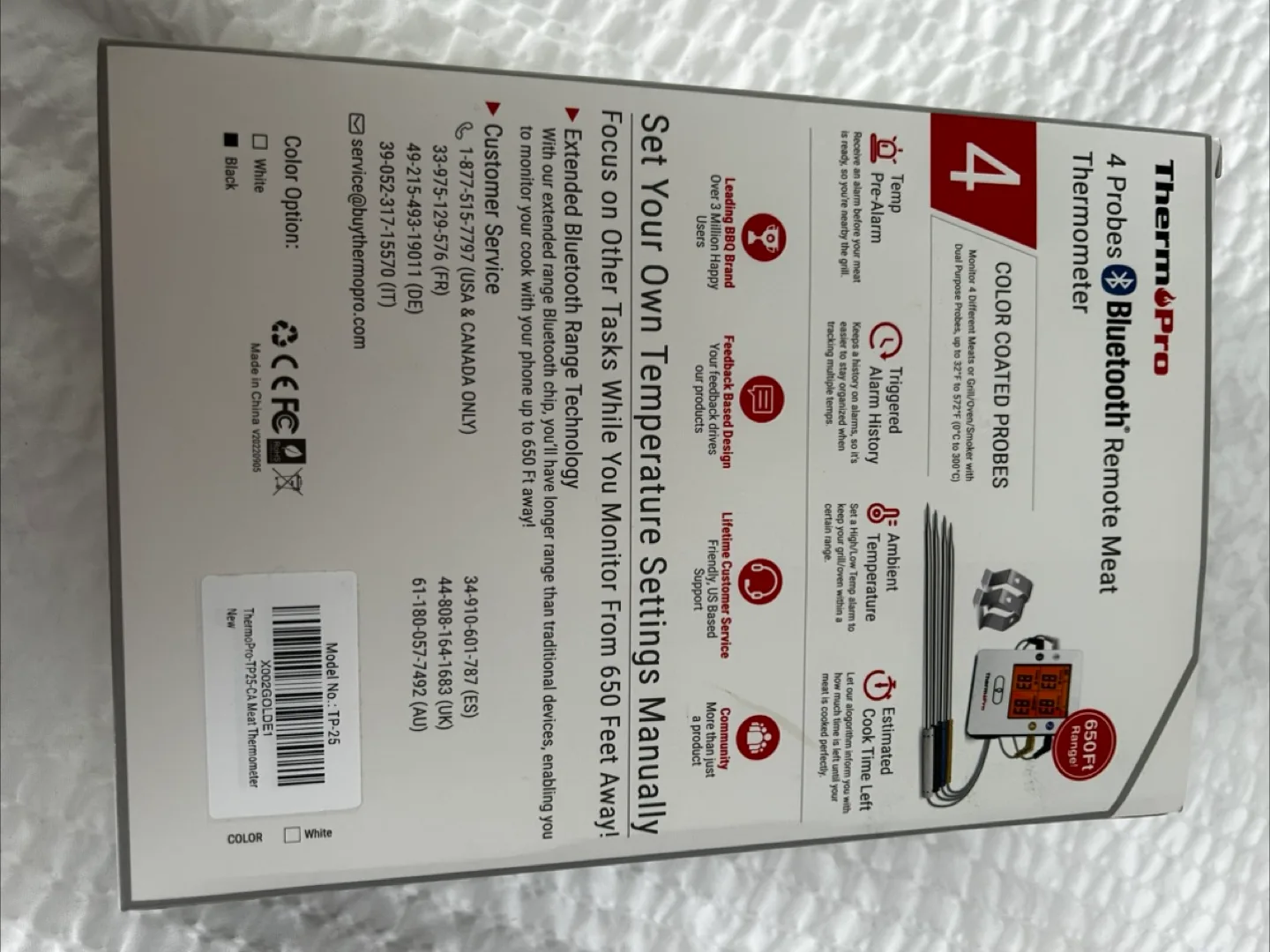 WIRELESS THERMOMETER ThermoPro TP25  Wireless Meat Thermometer image indicator(2)