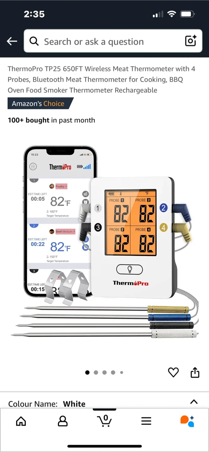 WIRELESS THERMOMETER ThermoPro TP25  Wireless Meat Thermometer image indicator(5)