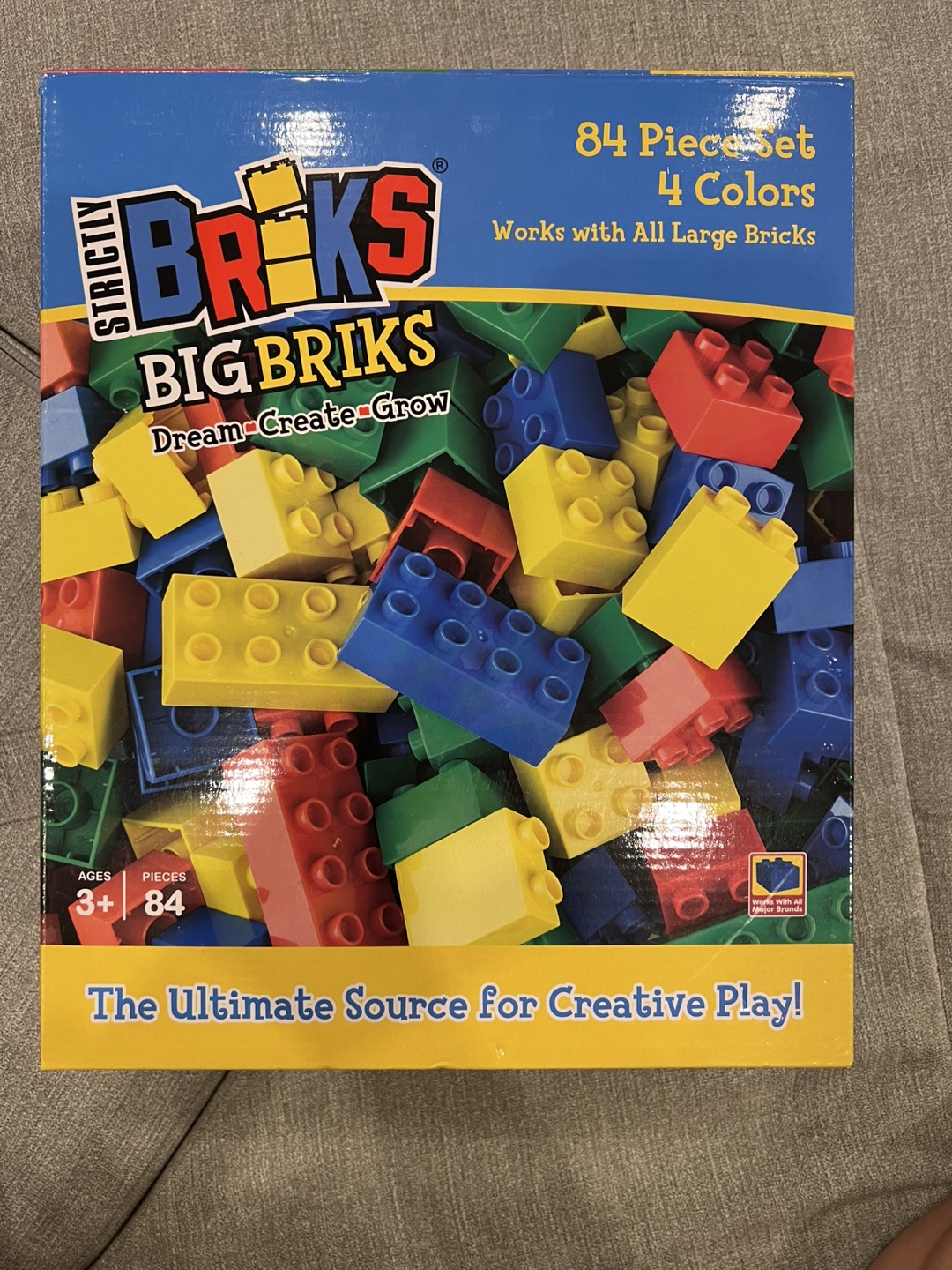 Strictly Bricks Big Briks 84 Piece Building Block Set