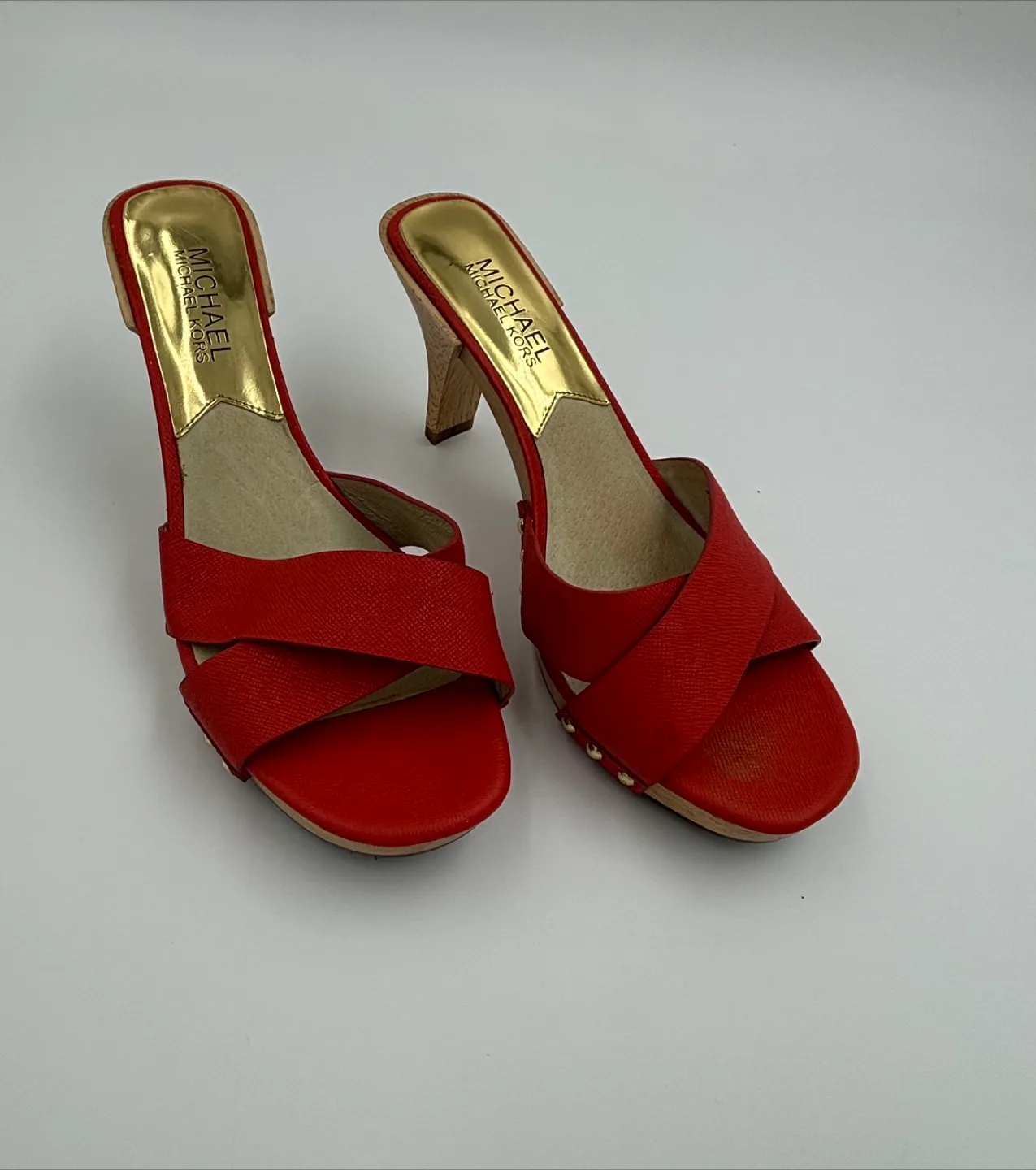 Michael Kors Red  Wedge Sandals image indicator(5)