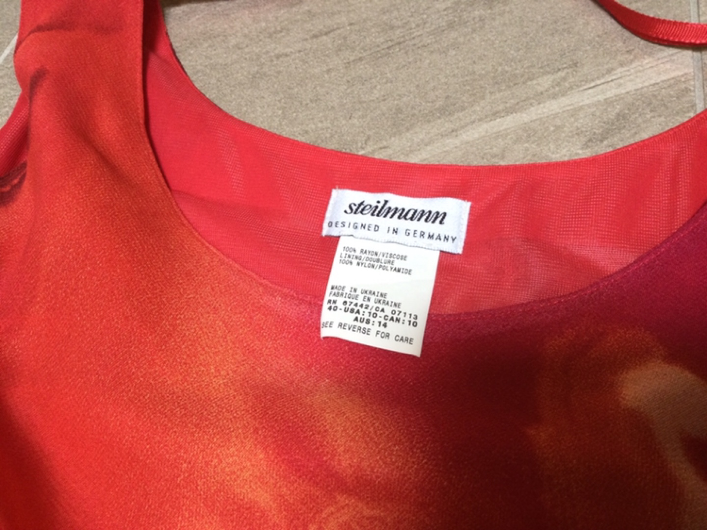Steilmann orange sleeveless summer long dress NWT - photo 2