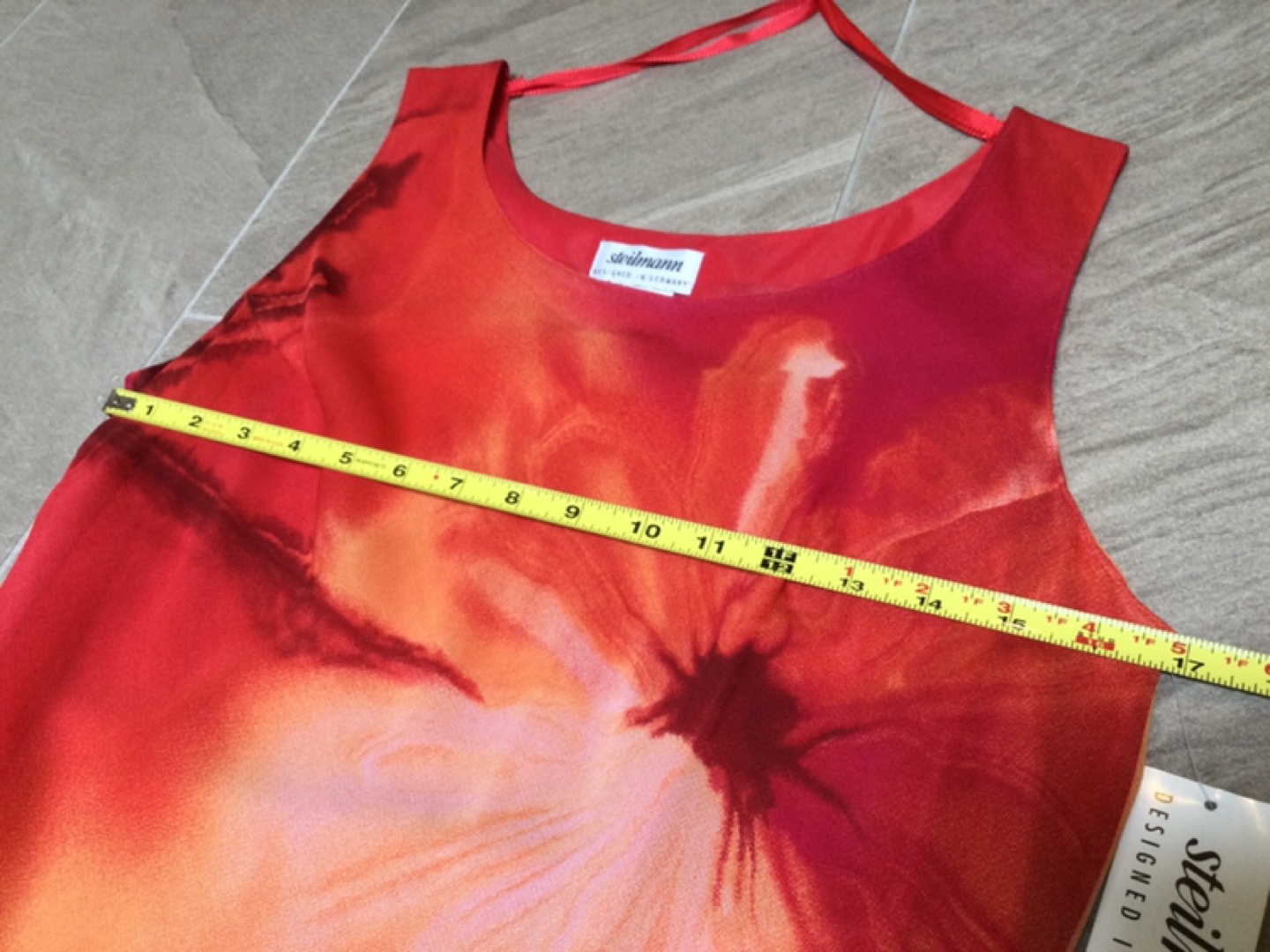 Steilmann orange sleeveless summer long dress NWT - photo 4