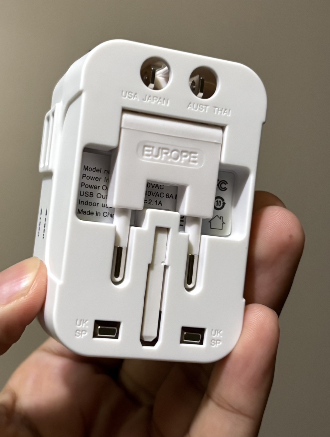 Universal Travel Adaptor with Surge Protector - photo 2