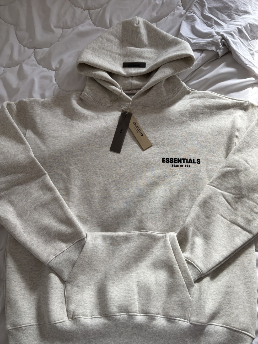 Fear Of God Essential Hoodie Oatmeal - Size S