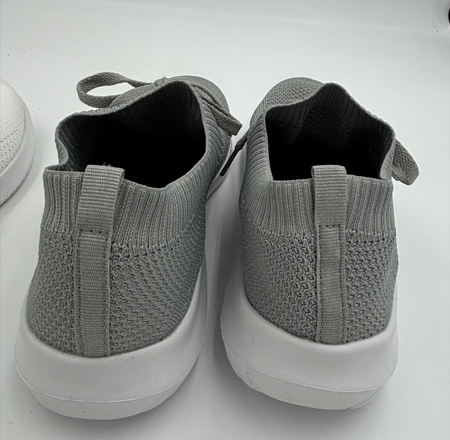 New Women's Knit Sneakers - 2 pairs White and Grey image indicator(5)